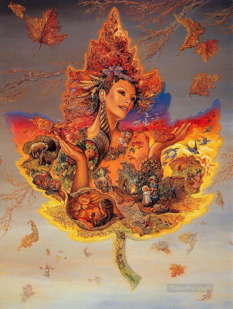 JW Göttinnen Schaffung Herbst Fantasie Ölgemälde